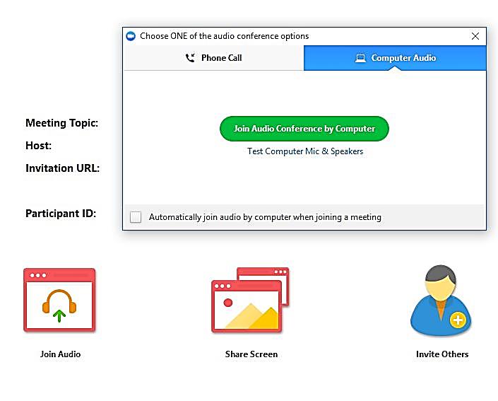 Zoom camera and mike panel