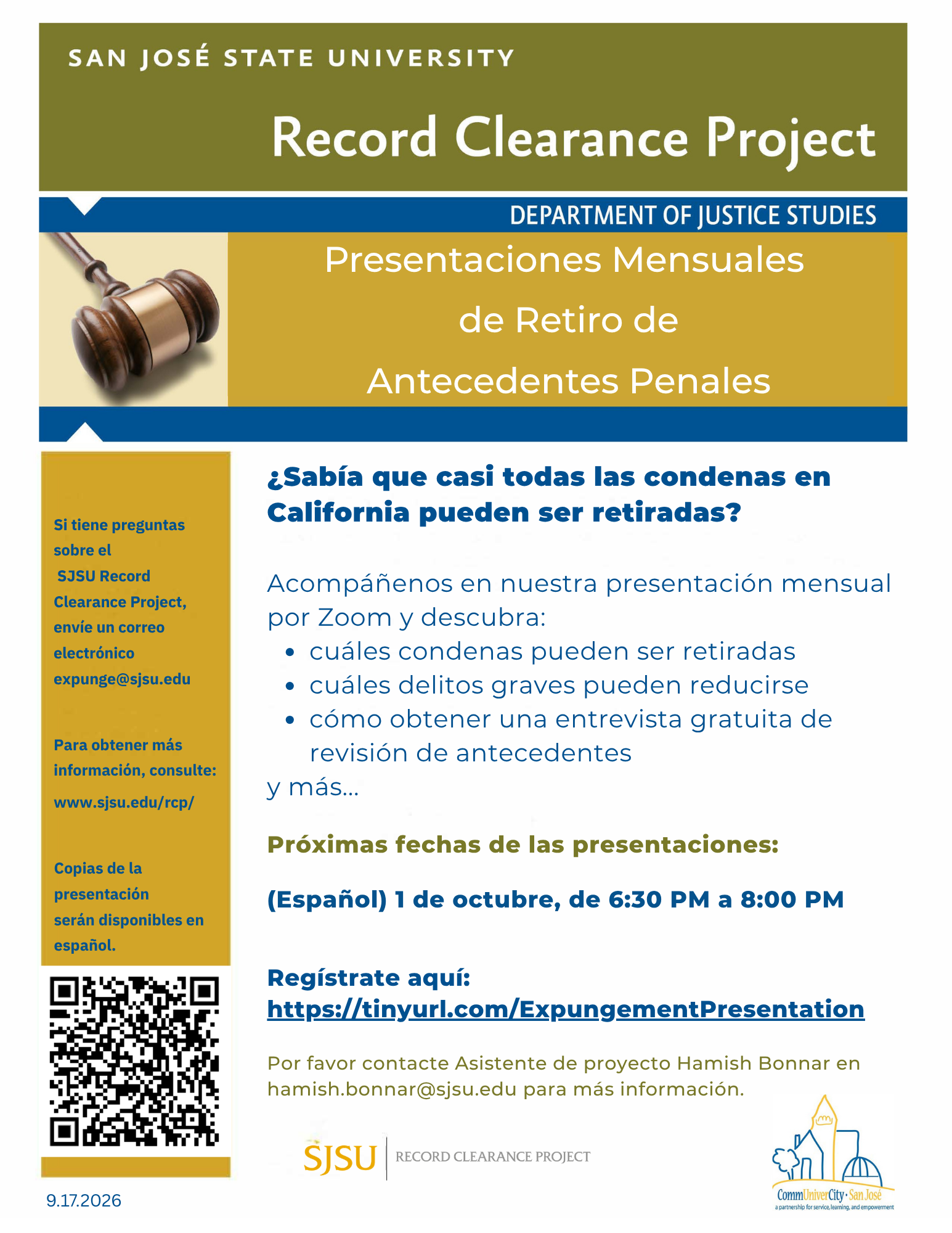 Spanish monthly comm ed flyer Spanish monthly comm ed flyer