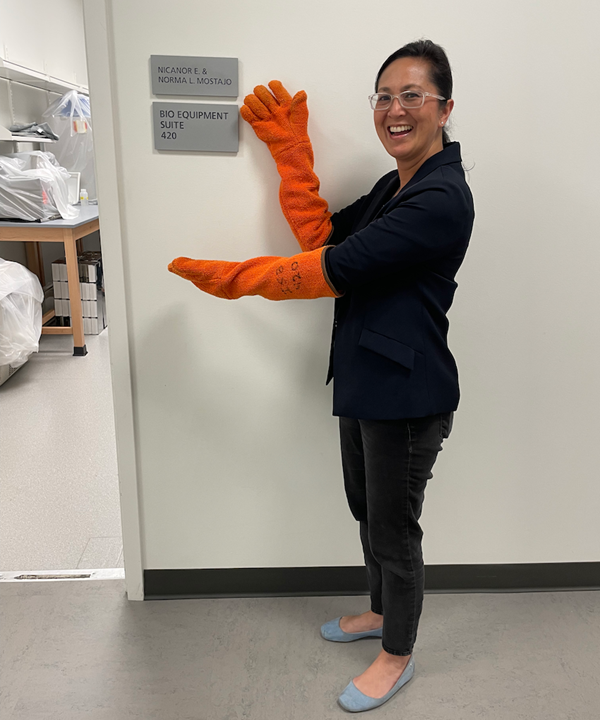 Michelle Chen at renaming of ISB 420